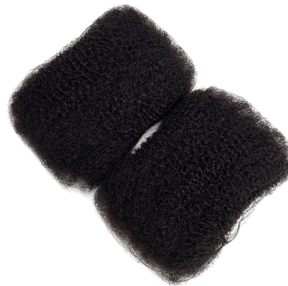 Pre-Stretched Afro Kinky Human Hair Bulk for Braiding, Twists, Locs (3 Packs)