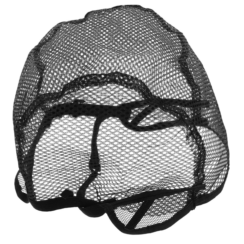 2Pcs Black Reusable Wig Net Caps Adjustable Mesh Hair Nets for Wig Making