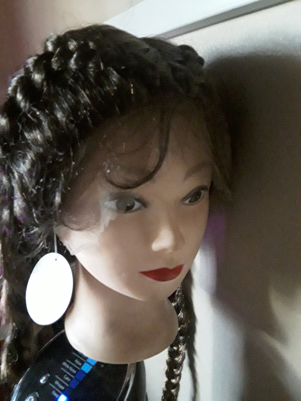 NewFreeShipping 28 Inch Lace Wig Quad Braided Dutch Easy To Install Baby Hairs