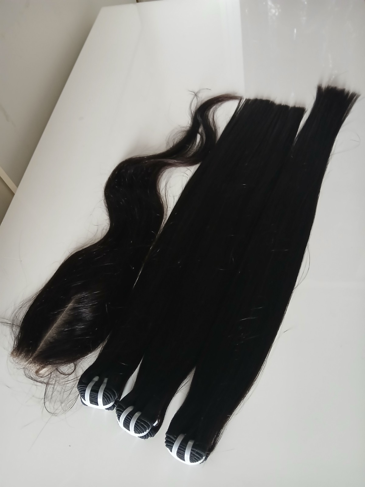 12A VIETNAMESE VIRGIN HUMAN HAIR DOUBLE DRAWN 22+22+24&22INCH 2×6 CLOSURE 340g