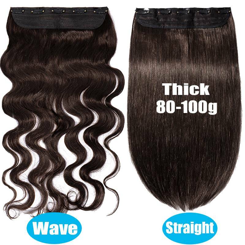 One Piece Full Head Hair Extensions Clip In Human Hair Extension 24″ Armenian