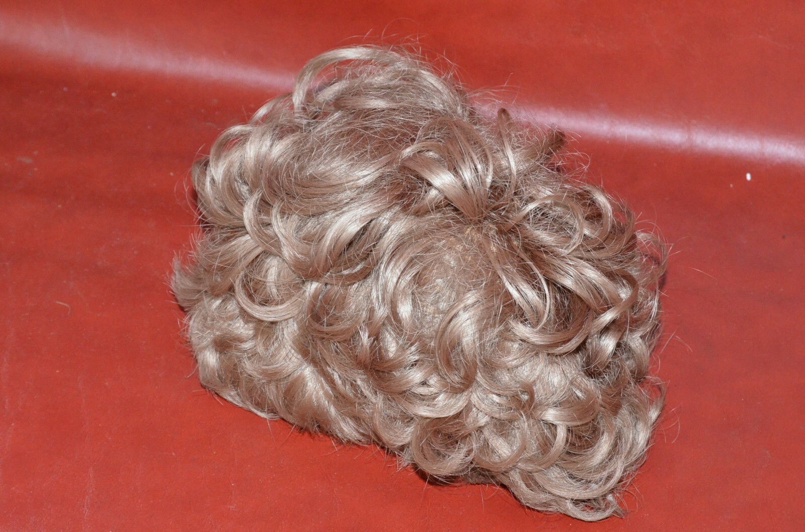 Vintage KaneKalon Wig Strawberry Blonde Short Curly Hair Hong Kong Antique Hair