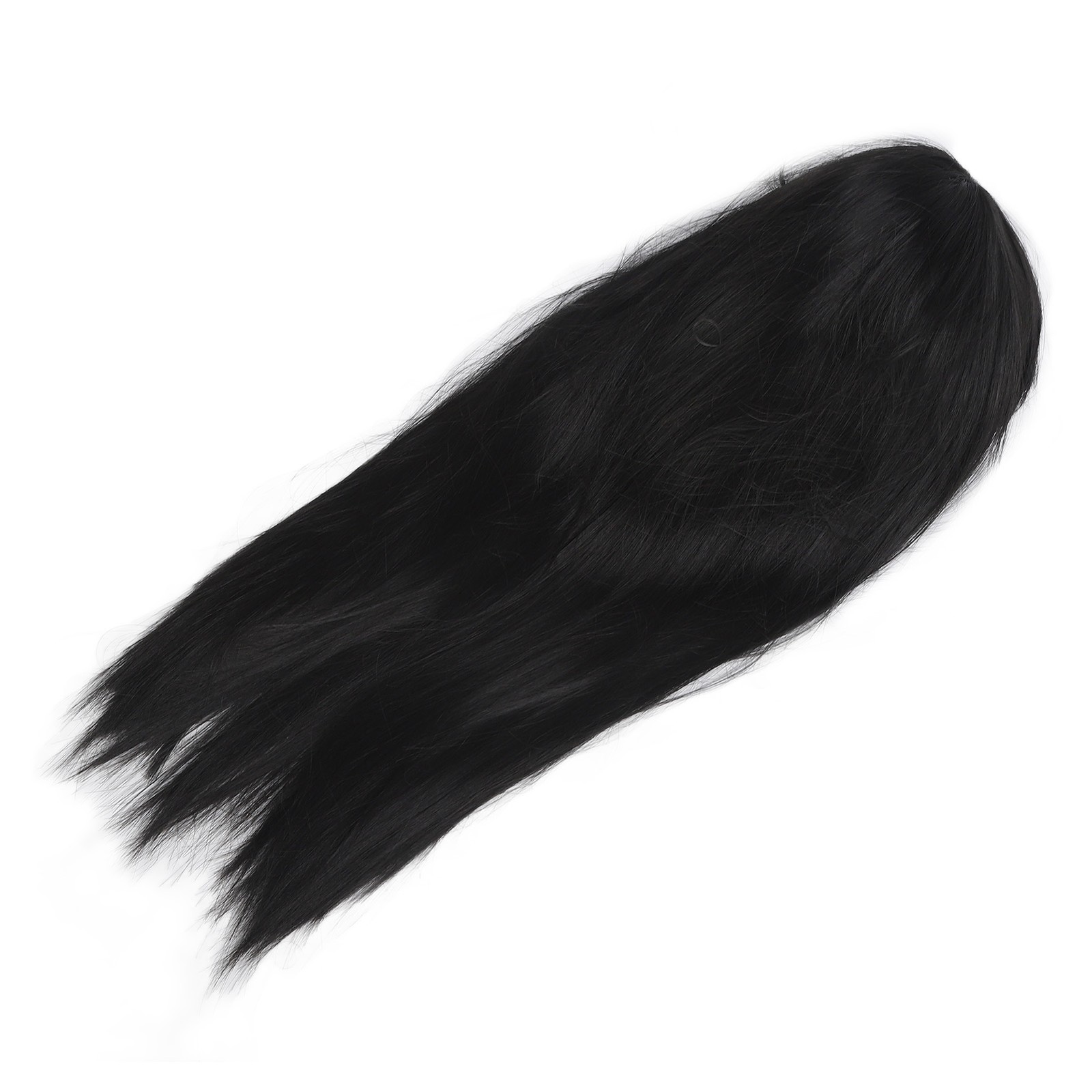 Children Wig Black Straight Hair Replacement For 3-8 Years Old Girls
