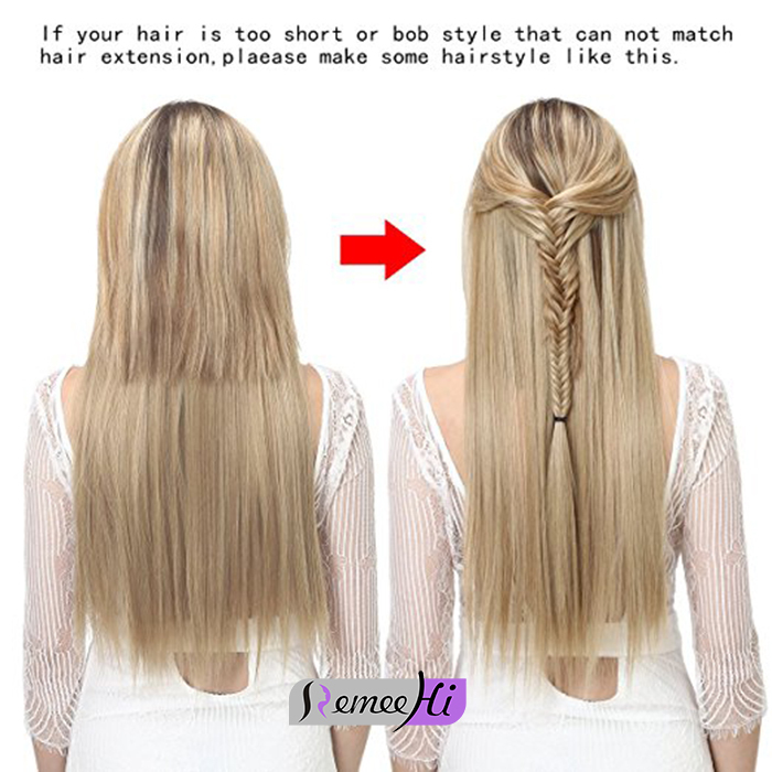 Wavy Curly Human Hair Extensions Hidden Halo Invisible Wire Piece Secret Miracle