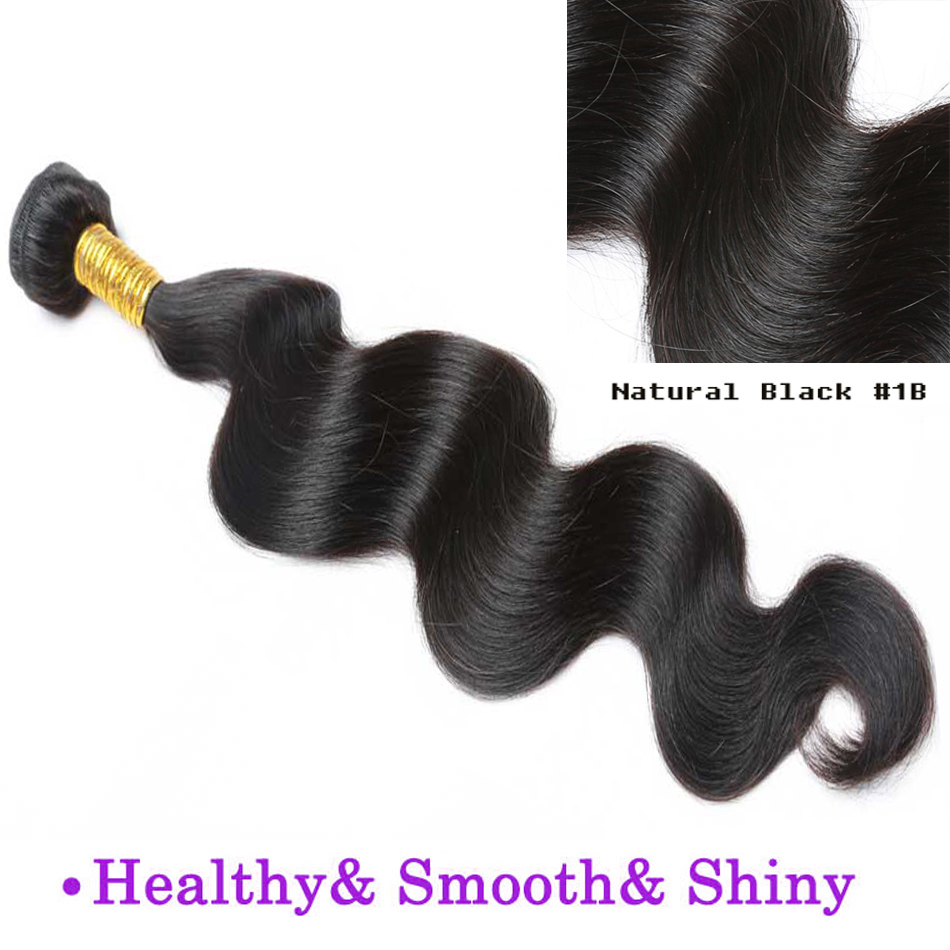 Body Wave 100% Unprocessed Virgin Peruvian/Malaysian Human Hair 1 or 3 bundles