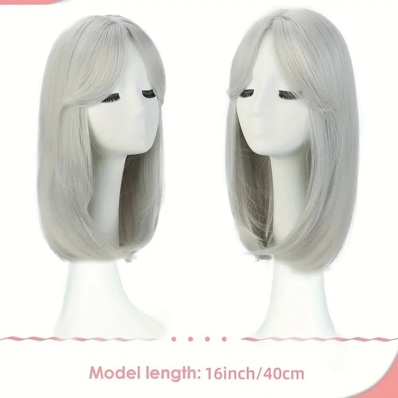Side Part Bangs Top Hair Topper for Women Cover Gray Hair Thinning Hair