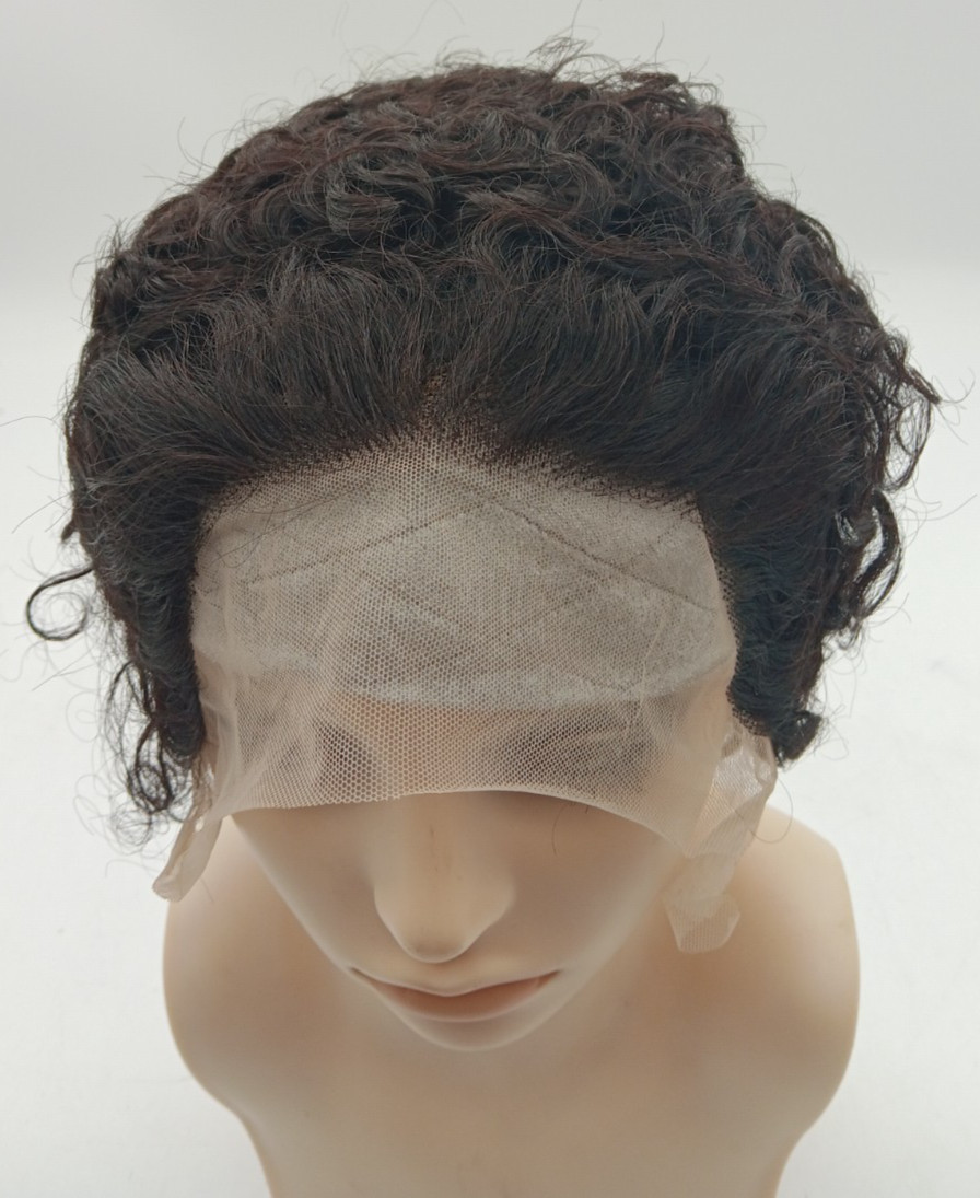 Klaiyi | Short Pixie Cut | Lace Front Bob Wigs | Virgin Human | 6in