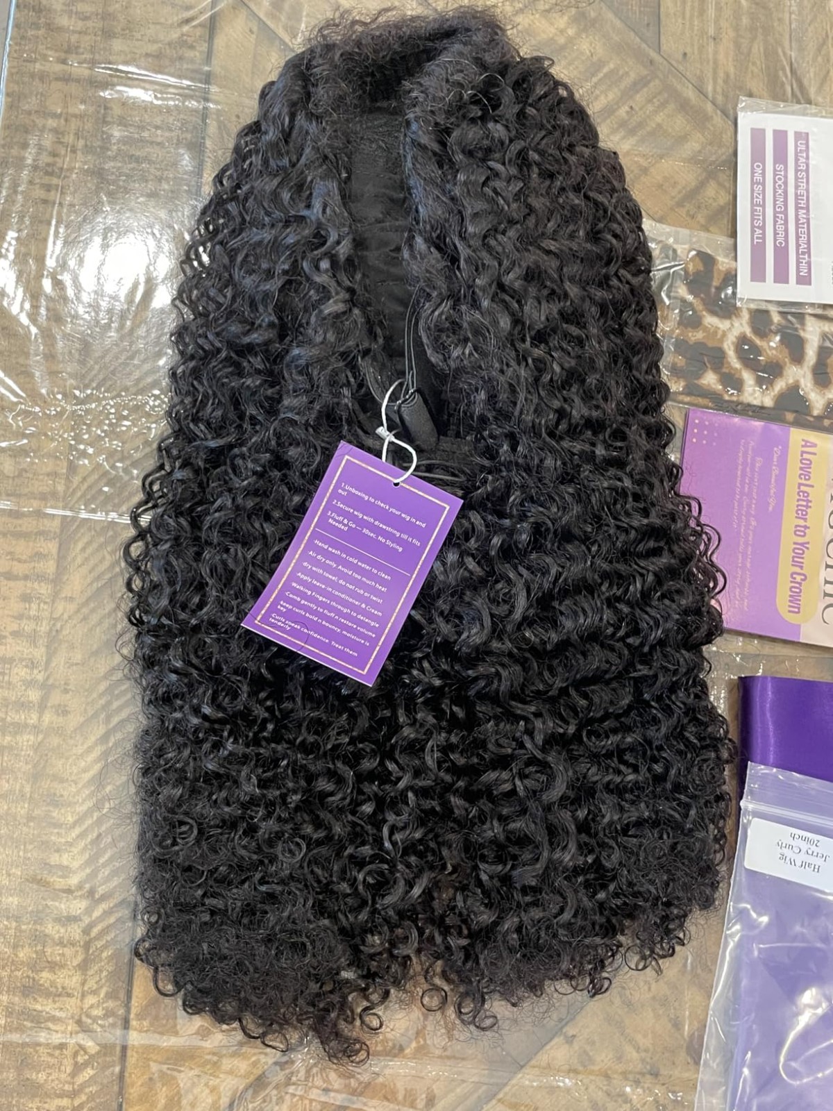 Kinky Curly Half Wig Virgin Human Hair, Seamless 4C Edges, Flip Over Drawstring