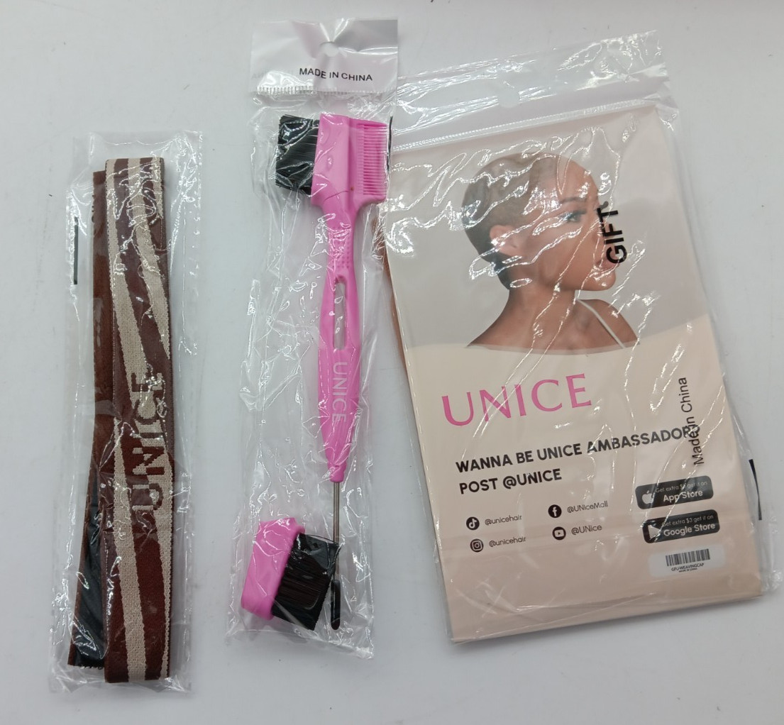 UNICE 7×5 Bye Bye Knots Glueless Lace Wig Human Hair 20” T128 PrePlucked Wear Go