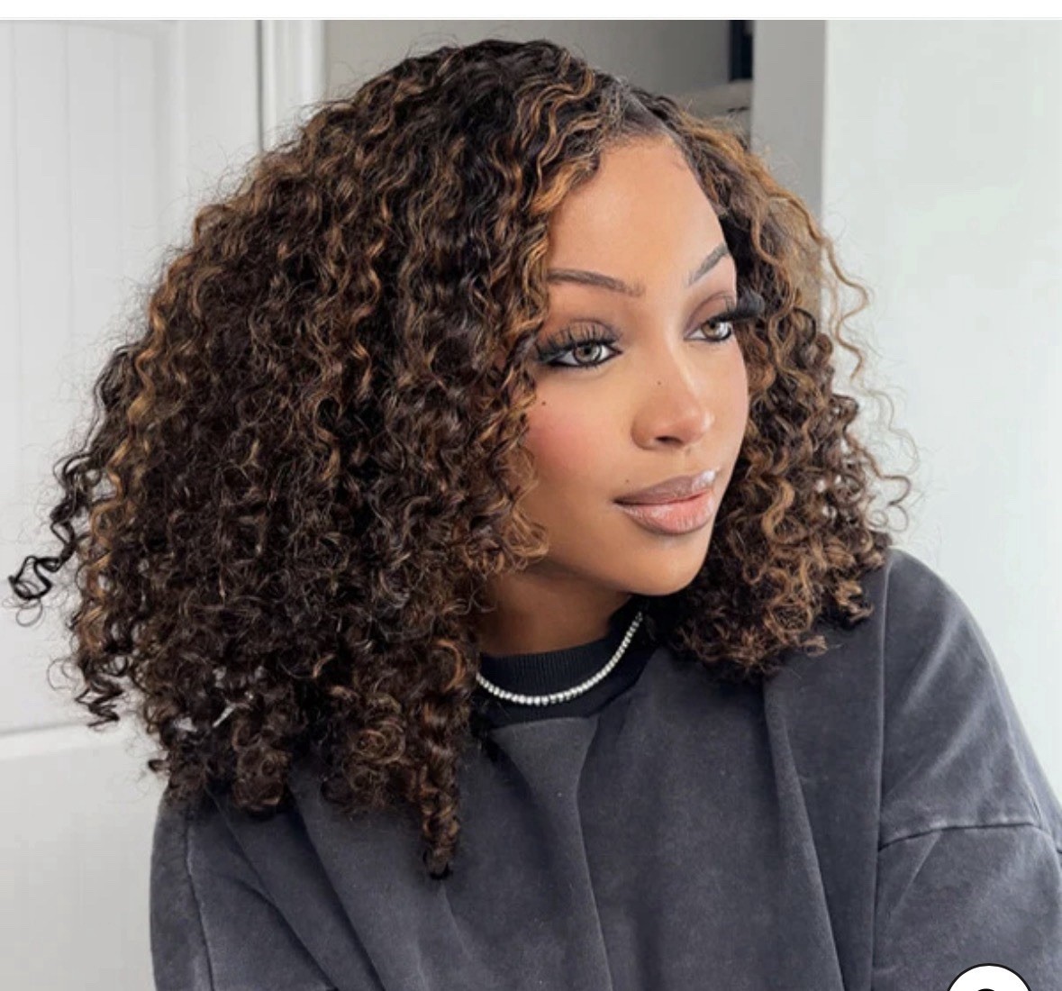 Oq Hair Water Wave 22”, Balayage, Wear Go Glueless Wig Human Hair, NEW