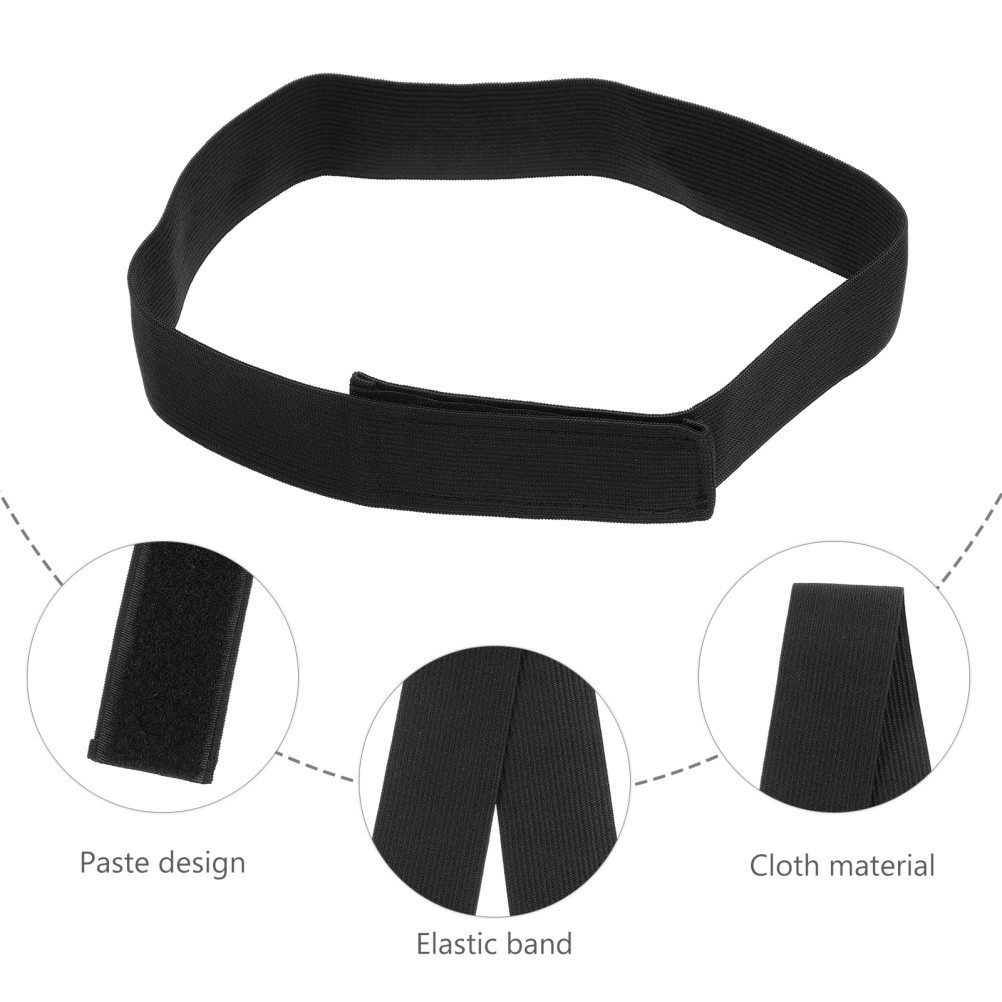 1 Set Adjustable Elastic Wig Band Black Durable Reusable Wig Fixing Strap