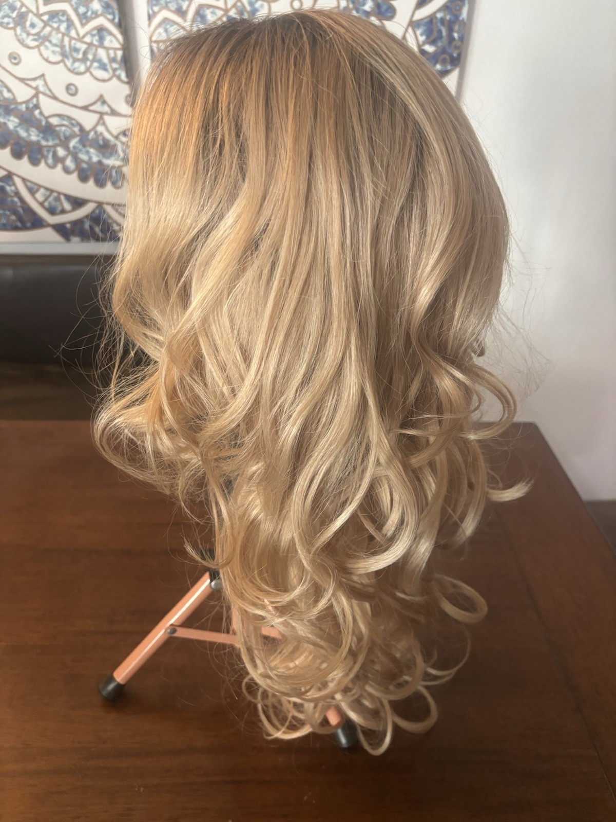 Lace Front Synthetic Wig Body Wave & Glueless Lace Blonde Rooted Wig Heat Safe
