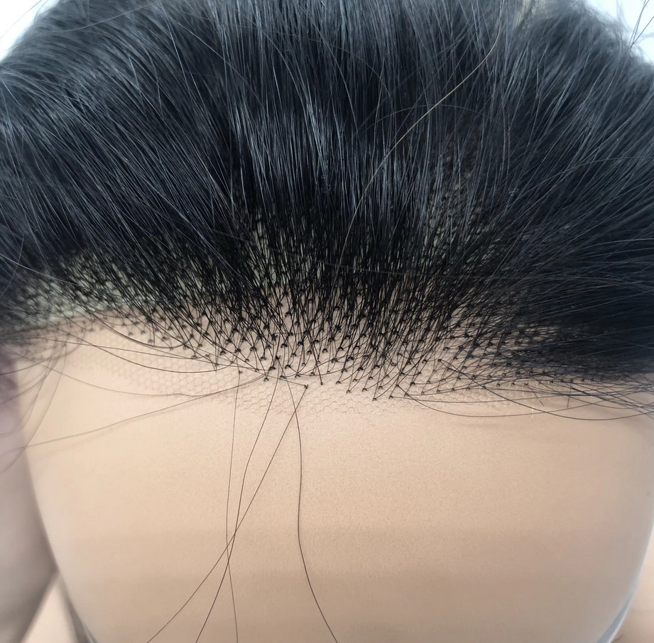 Lace Front Hairline 2“x12″HD Swiss Lace Natural Full Handmade Base Forehead Hair