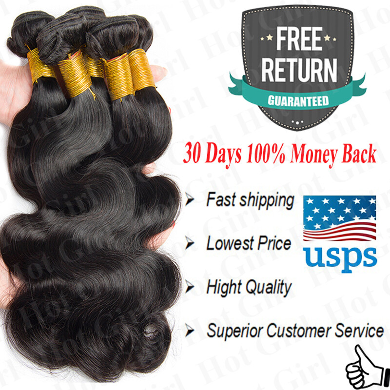 Malaysian Indian Virgin Human Hair Extensions Weave Weft Straight 400g 4 Bundles