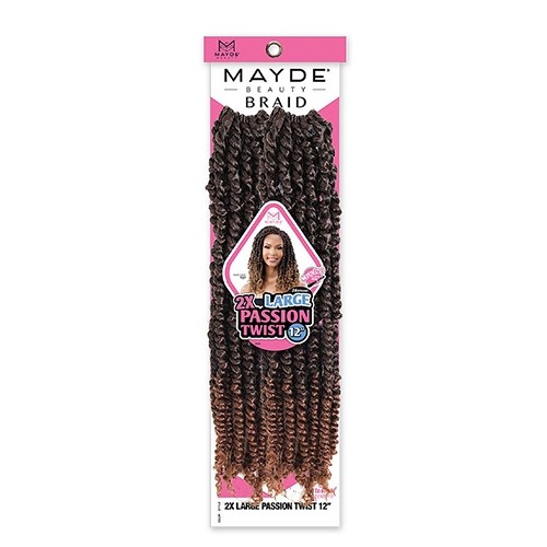 Crochet hair – 2X LARGE PASSION TWIST 12″