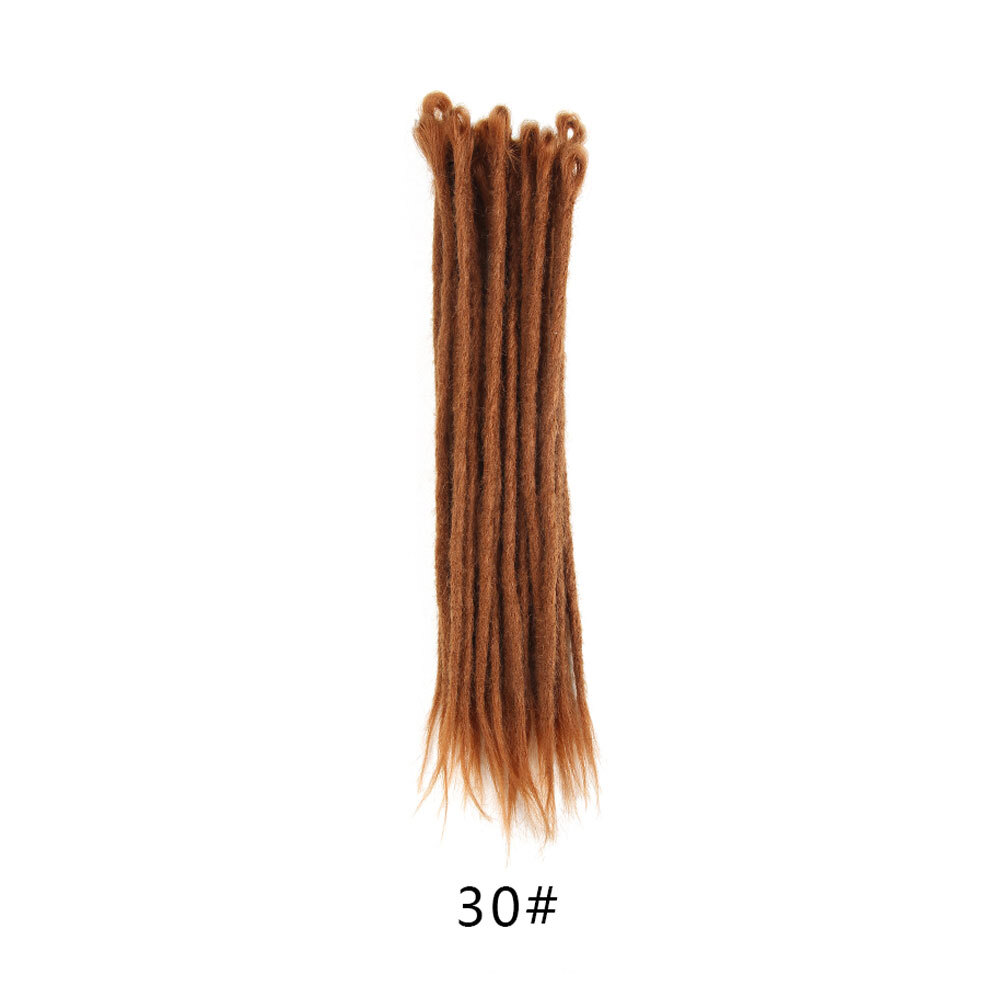 5 Strand Auburn Brown Dreadlocks Pre-looped SE Dreads Crochet Dreads Extensions