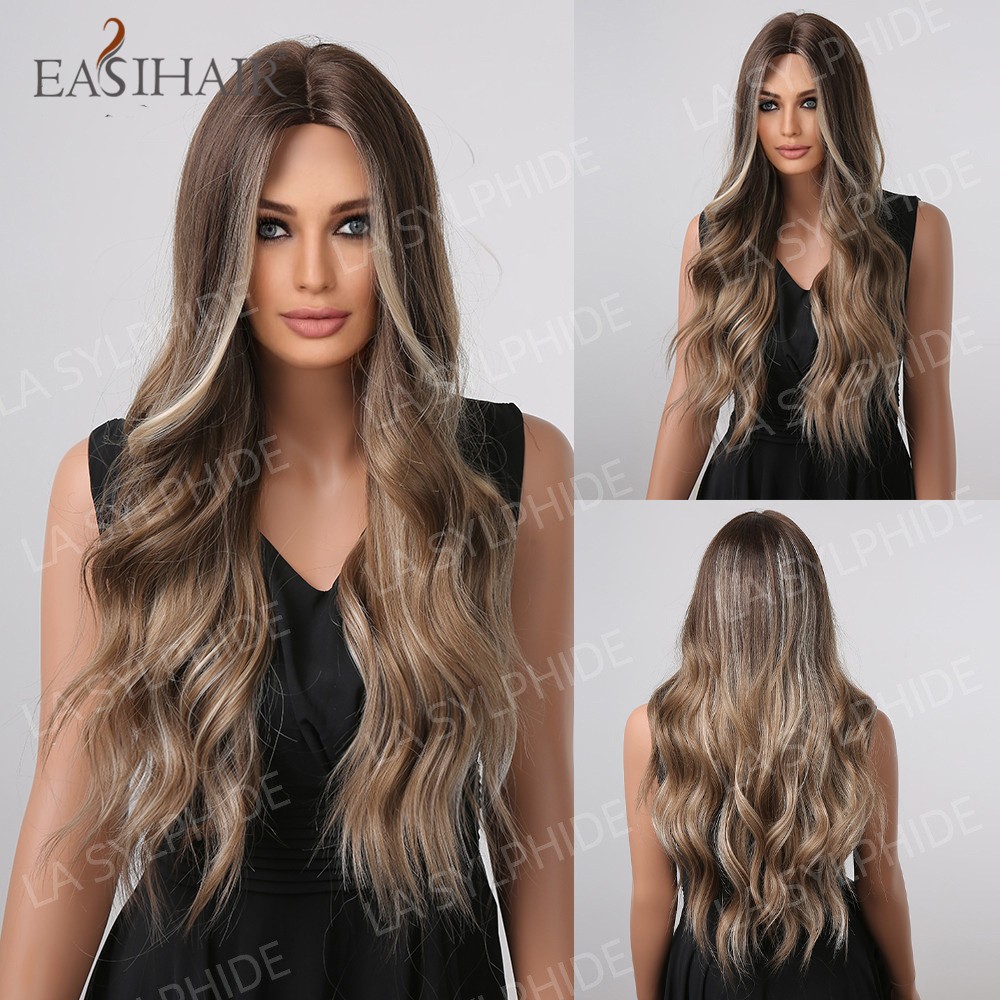 Trendy Multi-color Optional Long Curly Wig for Women Synthetic New Arrival Full
