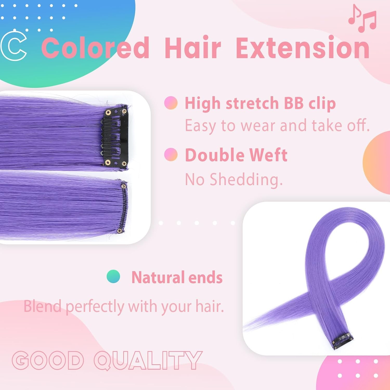 Colored 22 Inch Straight Body Wave Face Hair Clip in Extensions Near Me