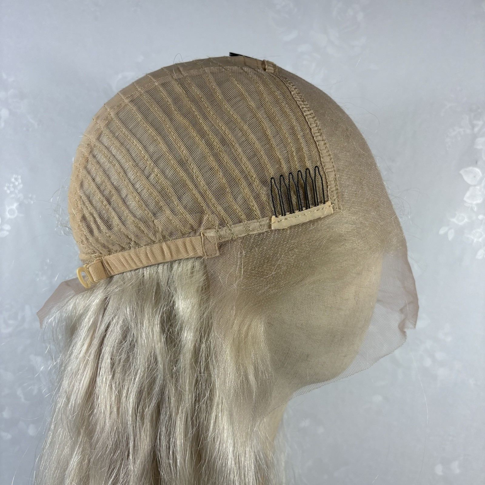 28” 100% BRAZILIAN Human hair Daily wear WIG! Lightest Platinum Ash blonde