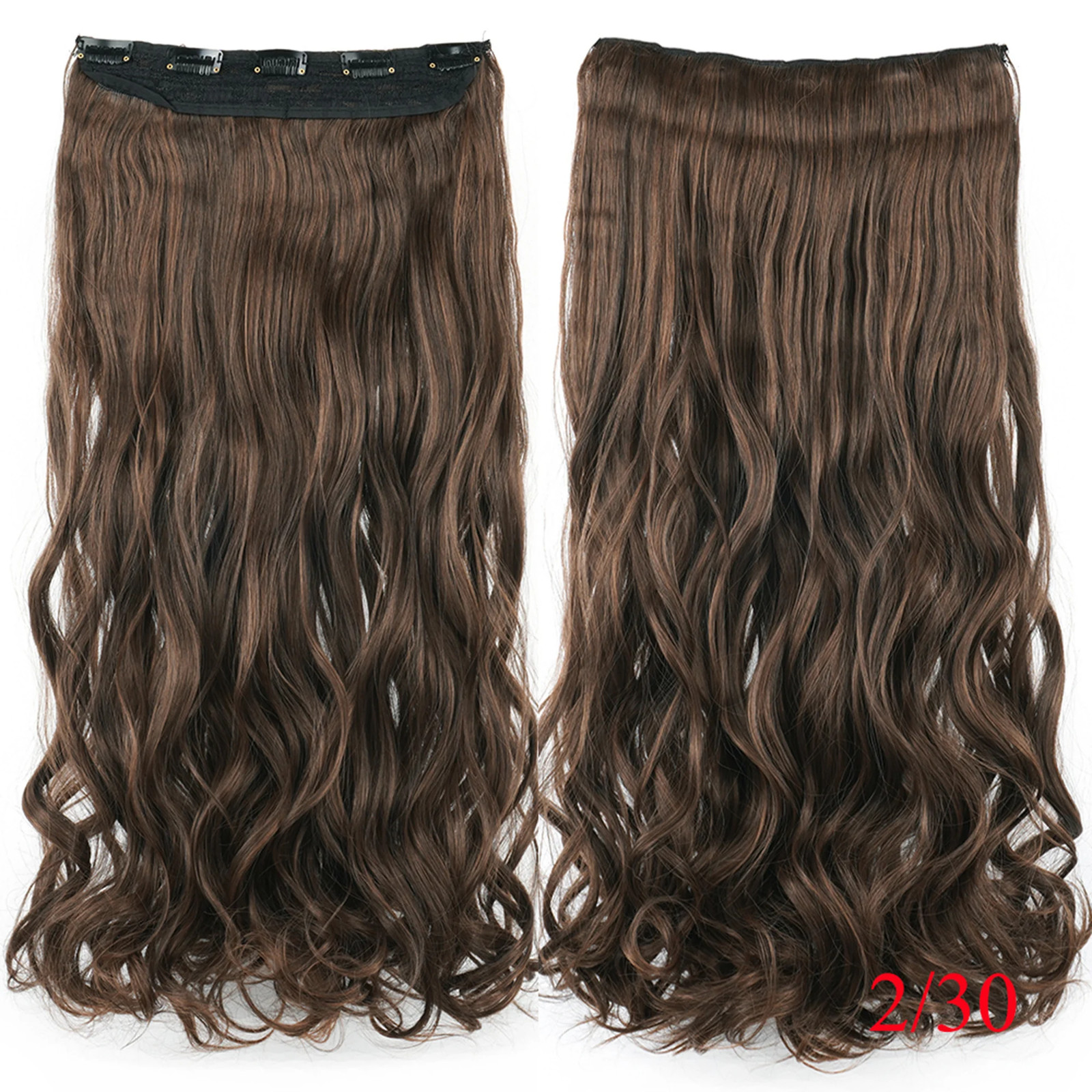 Dirty Blonde Curly Clip In Synthetic Hair Extensions Fake Hair Pieces for Women