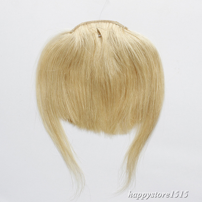 Clip in Front Bangs Clip on Fringe Hair Extensions Real Remy Human Hair Straight