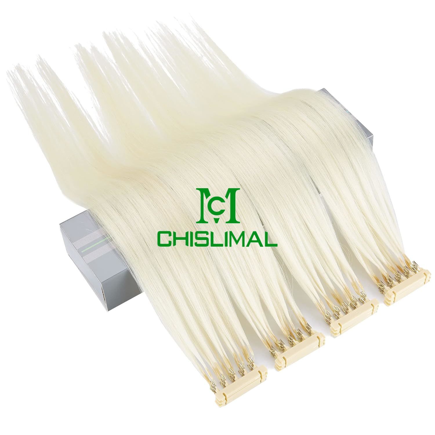 Blonde 10-30Inch 6D No-Trace Pre-bonded Remy Human Hair Extensions 20g 40S 5pin