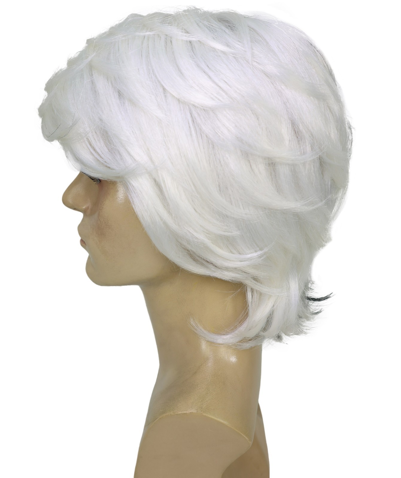 Snow Movie Men Wig, Multiple Color Option Halloween Wig, Breathable Capless Cap