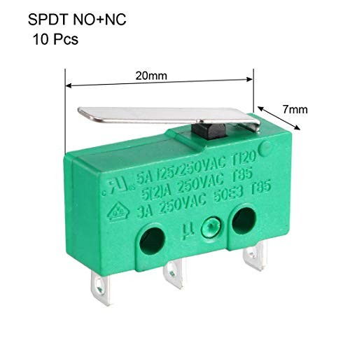 10PCS KW4-3Z-3 Micro Limit Switch SPDT NO NC 3 Terminals Momentary Short