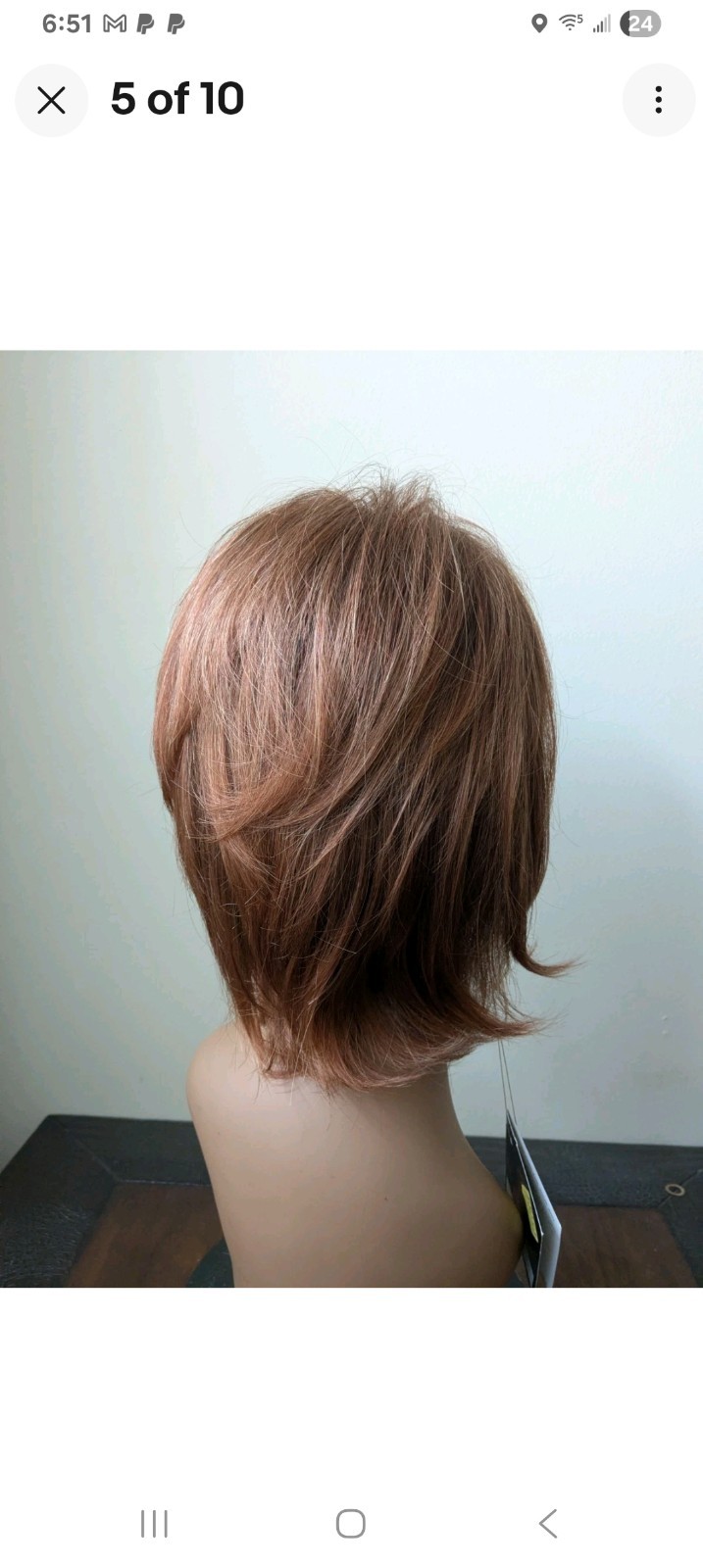 Tony Of Beverly Hills “Lauren” Blended Red 29T Elura Blend Short Bangs Classy