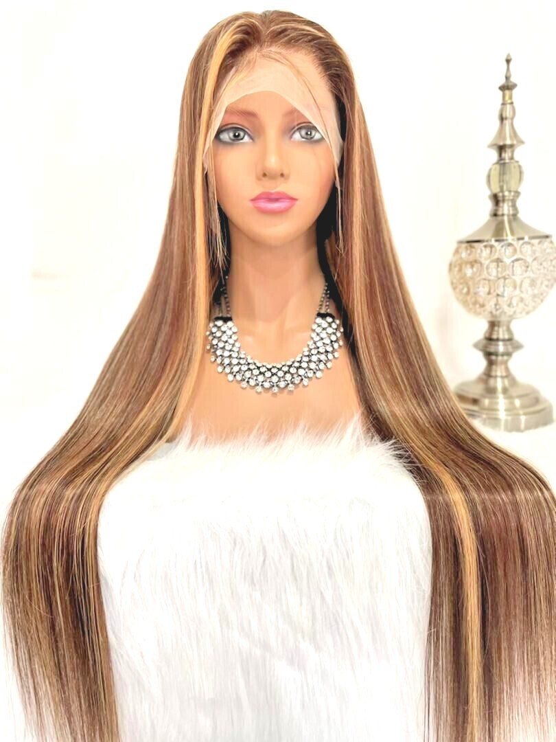 13X4 Full Lace Frontal Straight Wig. Color Brazilin 10-30inch 100% Human