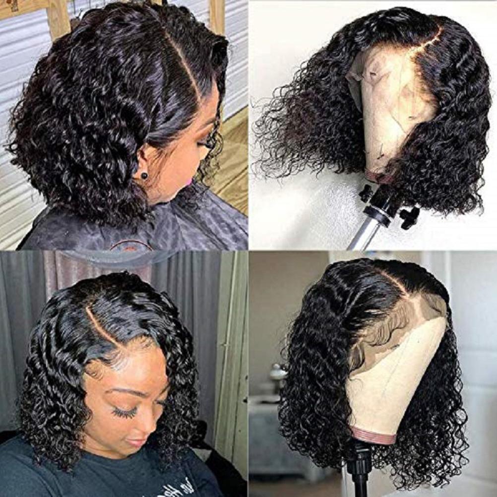 Women Afro Curly Kinky Full Wig Short Curly Hair Wig Brazilian Fancy Cosplay