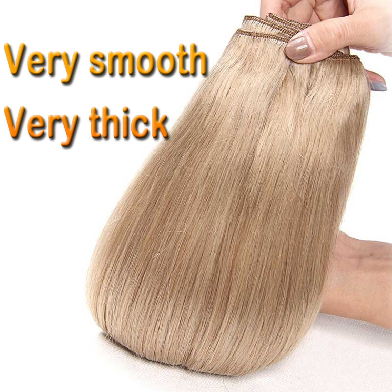 Long Straight Weave Clip In Remy Human Hair Extensions Full Head Thick 180g L85