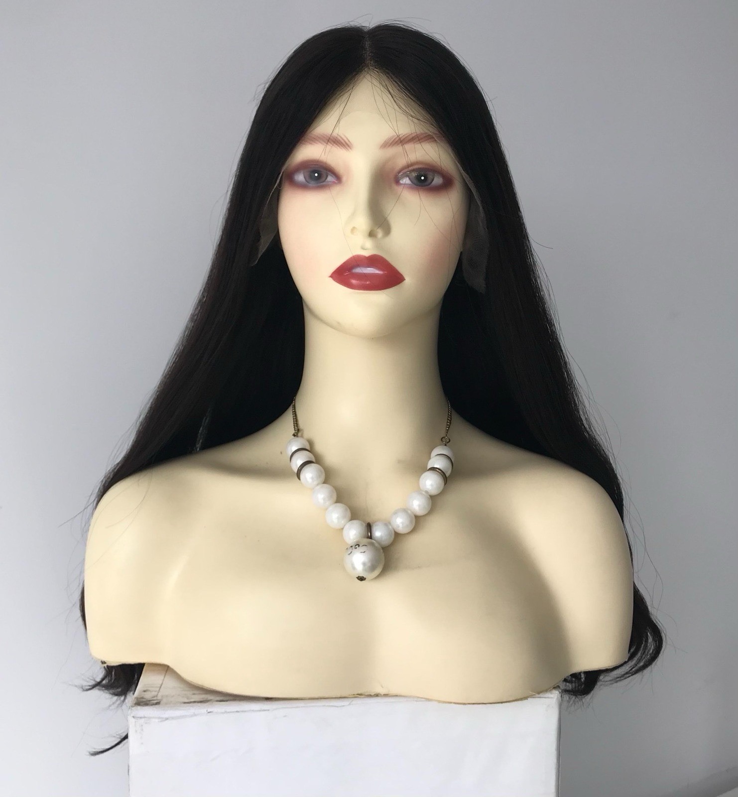 Human Hair Wig Sheitel – Color 4 | 22 Inch | Extra Small Layer | Wavy | Size M