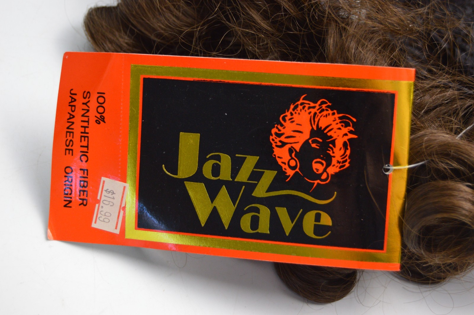 Vintage Jazz Wave Synthetic Fiber Japanese Origin Wig Curls Halloween NWT