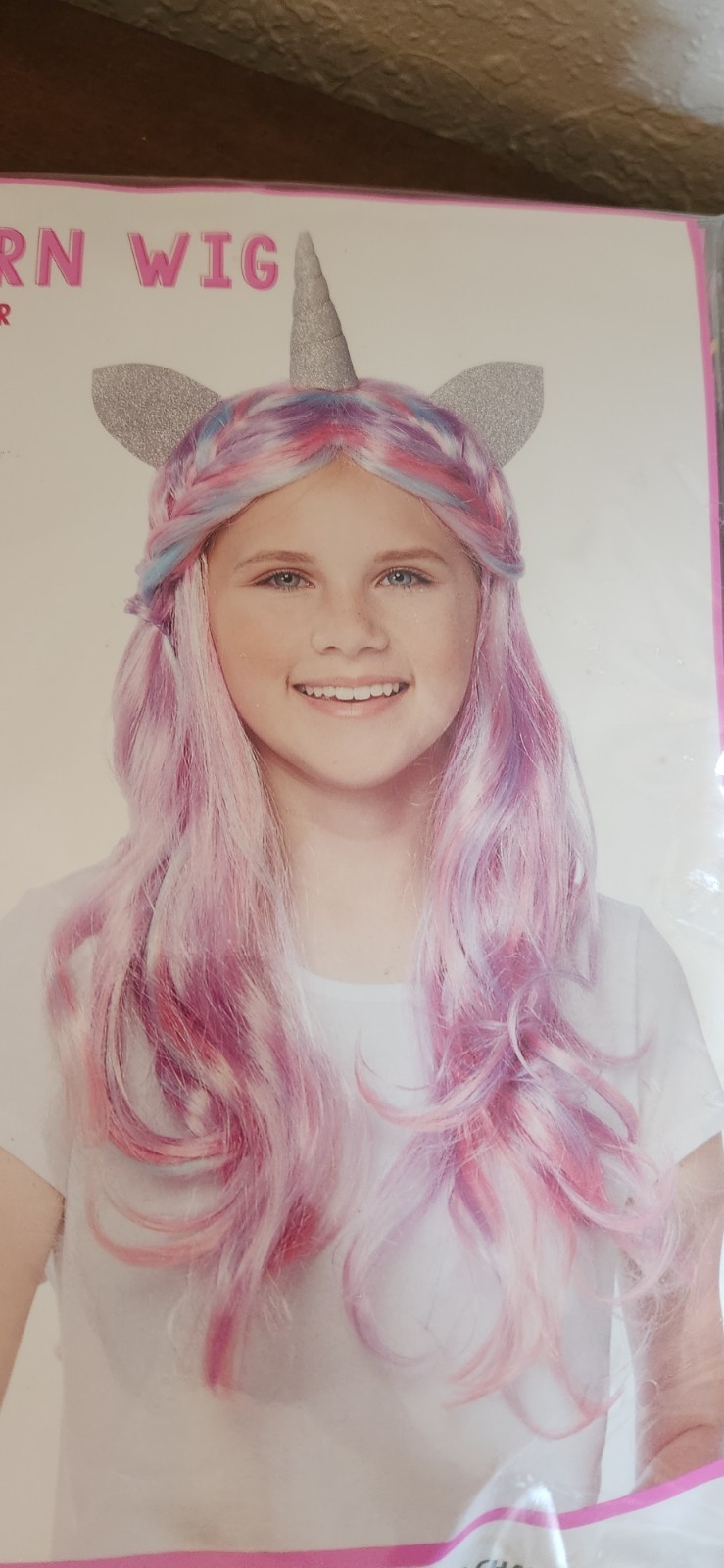 Justice Wig Rainbow Glitter Unicorn Wig Child Cosplay One size fits most