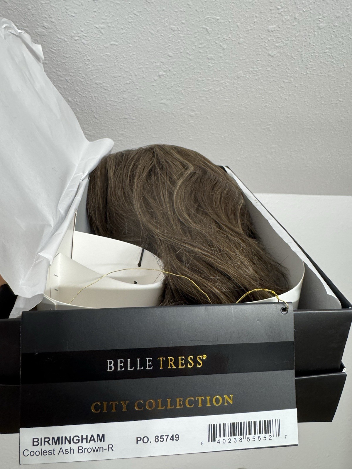 Belle Tress Birmingham Wig Coolest Ash Brown R City Collection Lace Front