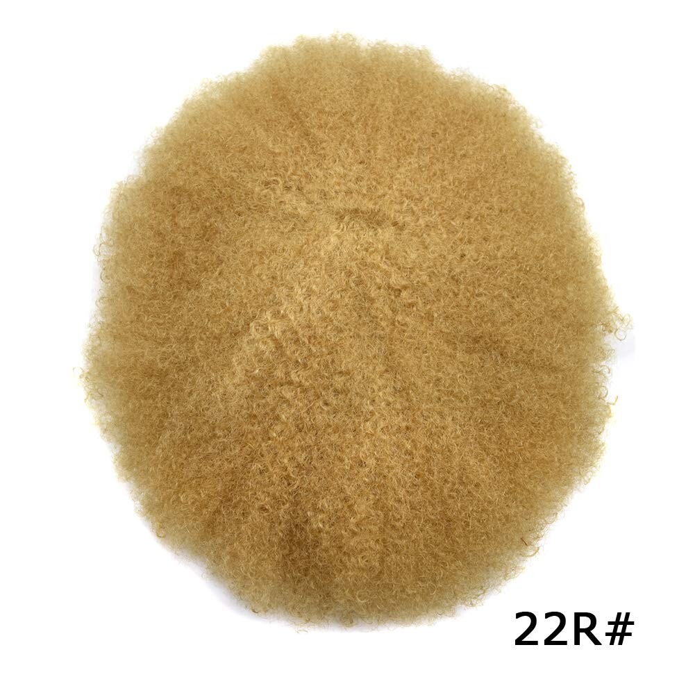 Hair Units for Black Men All Lace Afro Curly African American Toupee Hairpieces