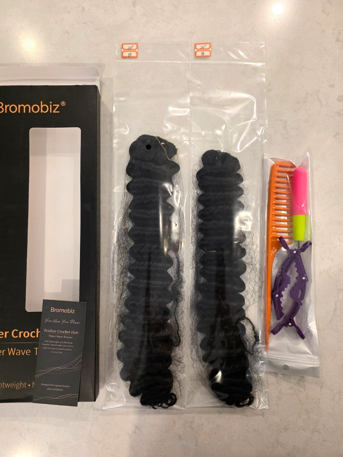 Miracle Knots Hair Deep Wave 20″ 120 grams 100 Strands Synthetic Pre-Separated