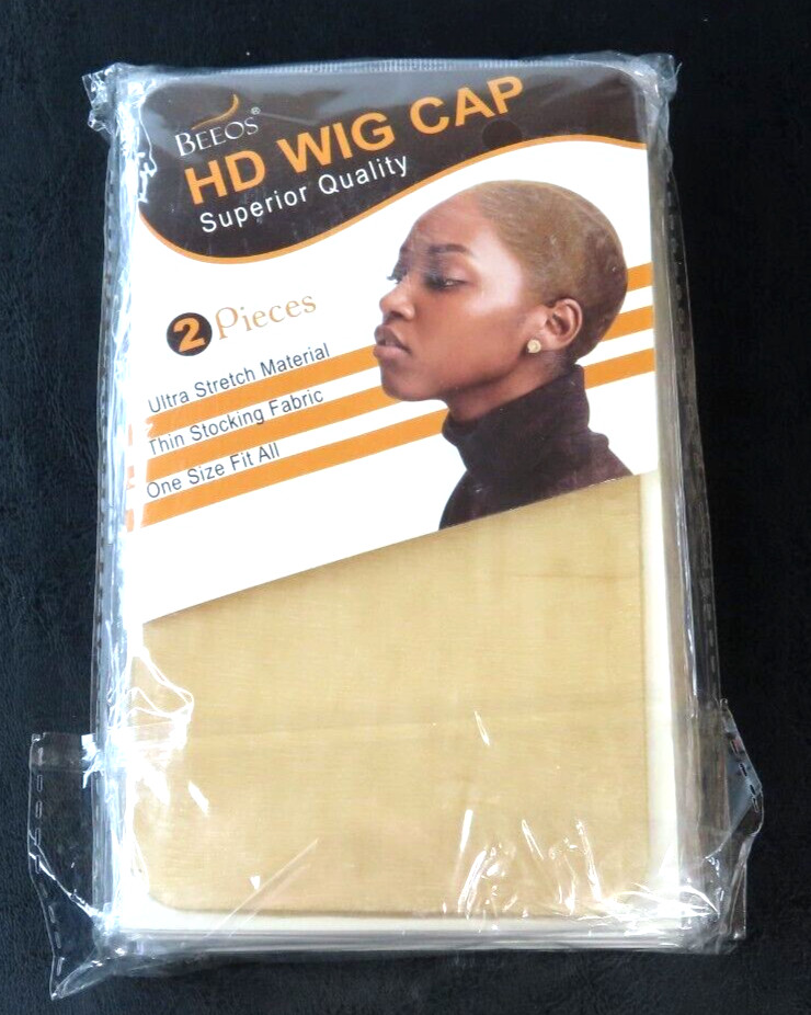 Beeos Skinlike HD Wig Cap 6/2ct Packs Invisible and Sheer Breathable Ultra-thin