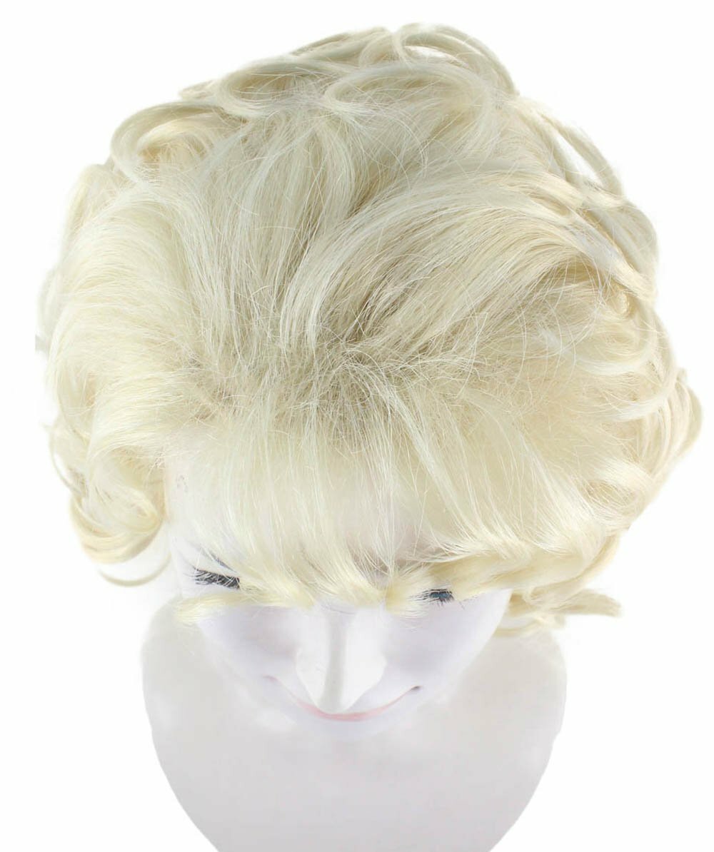 50’s Curly Wig | Blonde Vintage Wig | Premium Breathable Capless Cap HW-1584A