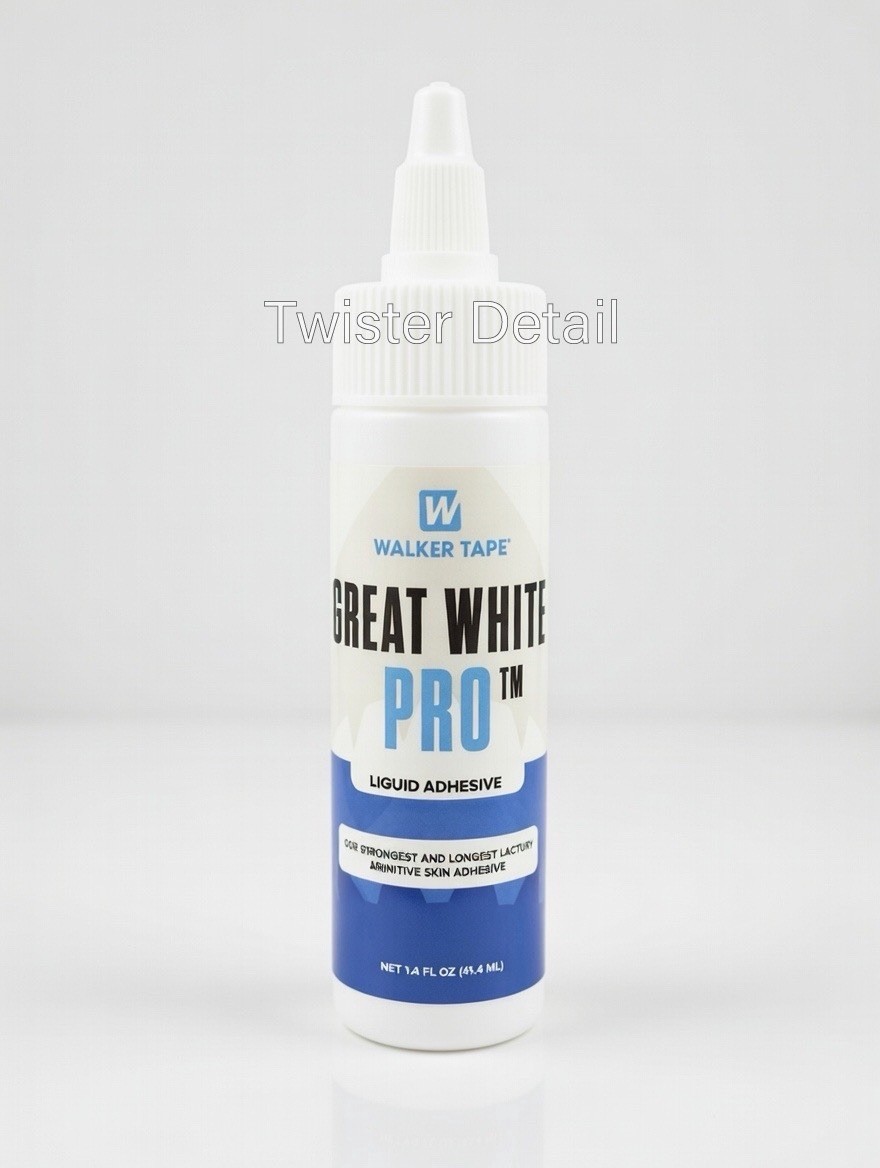 Walker Tape Great White Pro Adhesive 1.4 oz Squeeze – Lace Front Toupee Glue