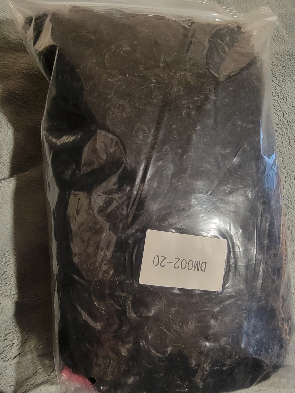 Kinky Curly 3-in-1 Half Wig Human Hair Seamless Flip Over Glueless 20 Inch #1B