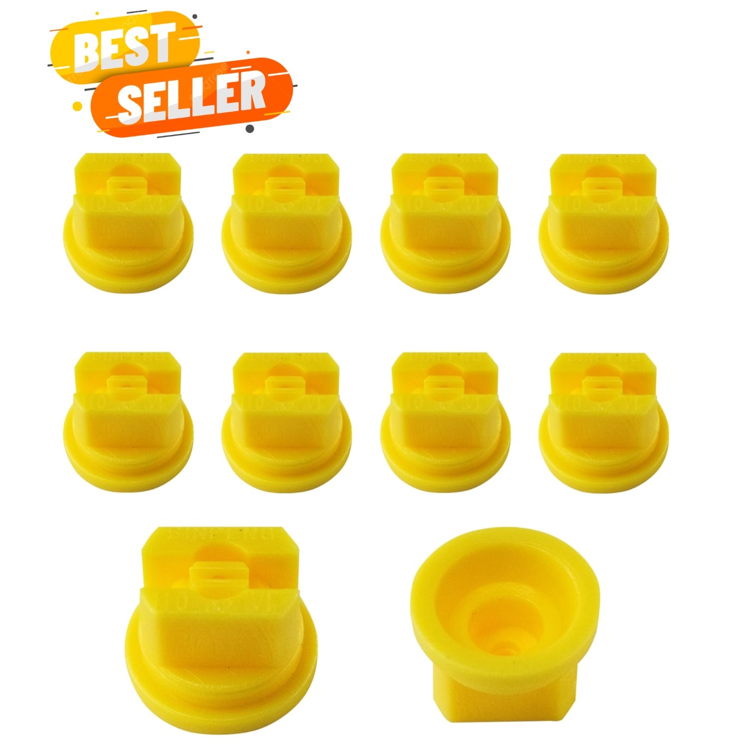 10pcs 110° Flat Fan Spray Nozzles – 0.2mm Tips for Efficient Cleaning & Cooling