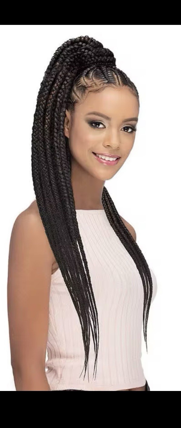 Outre X-Pression Pre-Stretched Synthetic Braiding Hair Extension 52 in Black