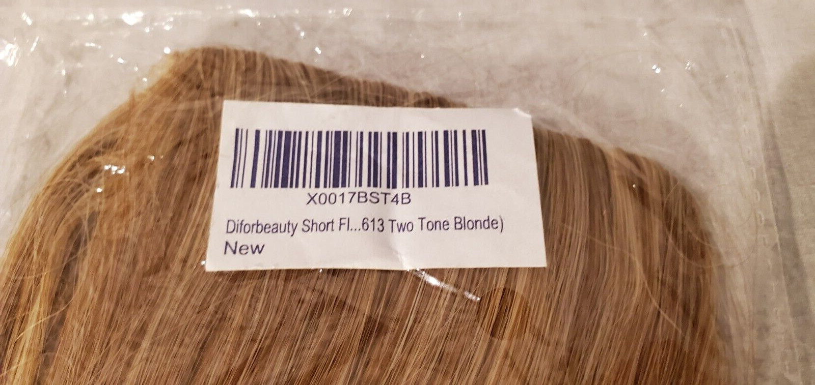 Hair Clip Extensions Short Two-Tone Blonde