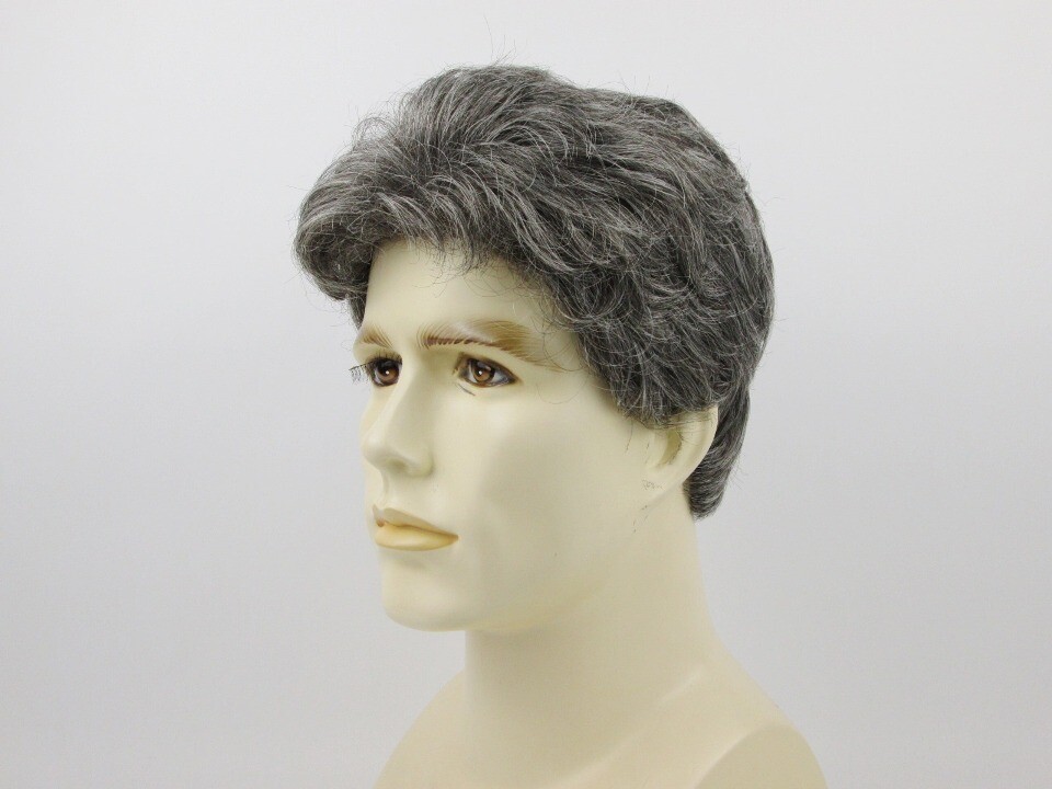 MENS MALE SHORT SLIGHTLY WAVY HAIR MONOFILAMENT FRONT HAND-TIED EDGES ALEX WIG