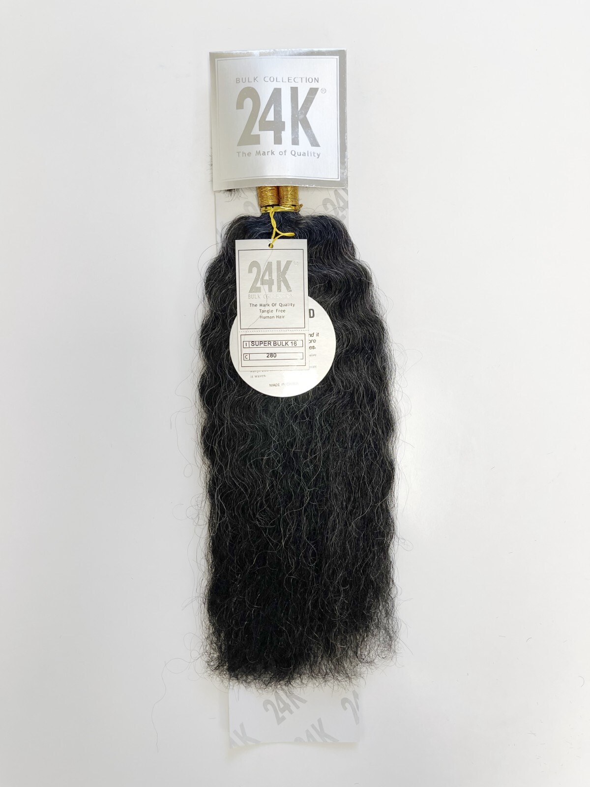 Blended Human Hair Super Wave Bulk Wet Wavy for Braiding 16-24” Select Colors