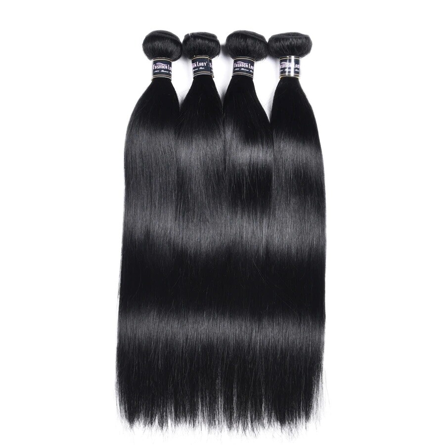 3 Bundles Black #1 Straigt sew hair 100% Virgin Brazilian Human Hair Ali Bundle