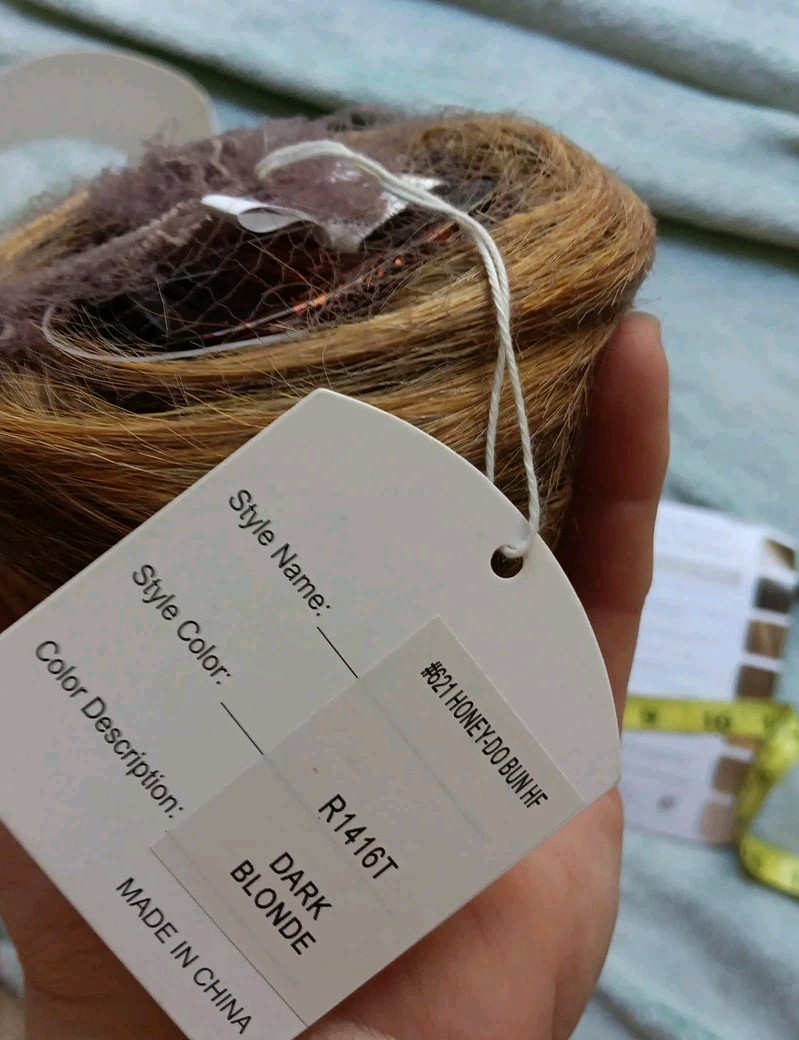Toni Brattin Hair Fabulous Collection Dark Blonde Wig Honey-Do Bun #621