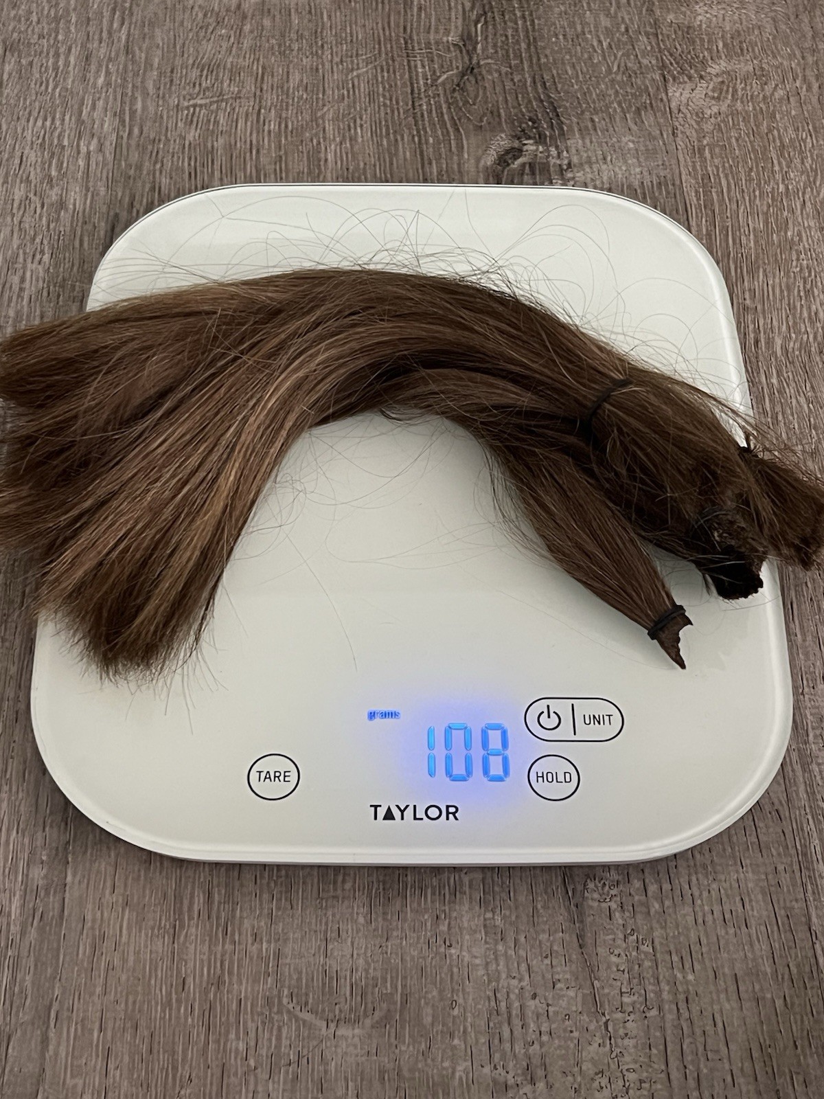 Real Human Hair Cut Ponytail 11 Inch 3.8 Oz From Woman Medium Brown